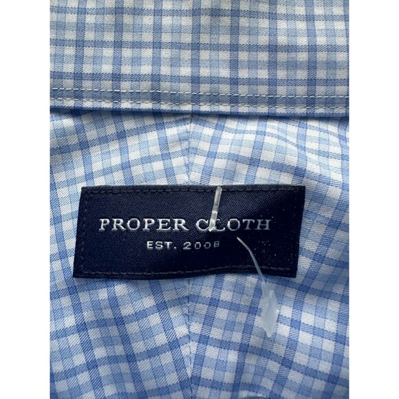 New No tags-PROPER CLOTH  THOMAS MASON Checks wrinkle resistant shirt Men 2X-3X - Picture 7 of 10
